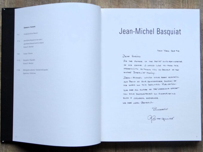 Basquiat Jean-Michel, livre dédicacé (Livre) – Image 4