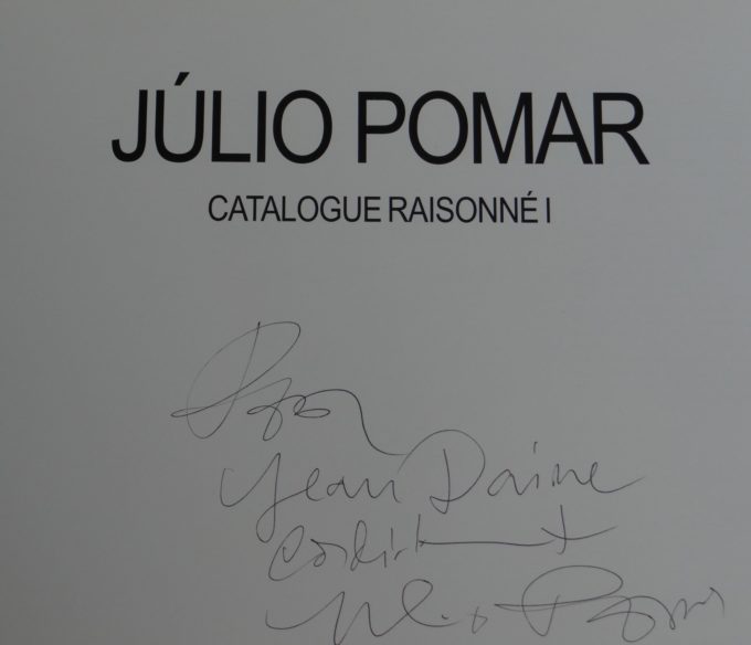 Julio Pomar, Catalogue raisonné, volume I, Peintures, fers et assemblages, 1942-1968, livre dédicacé (Livre) – Image 2