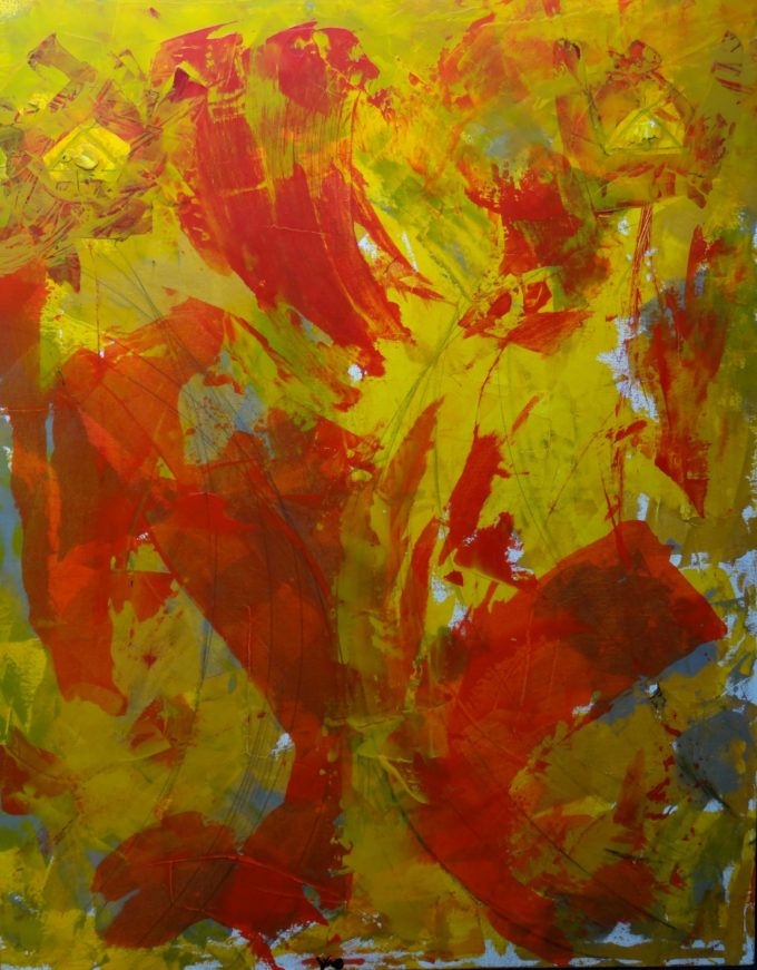 Marc del Moynes, acrylic painting on canvas, Autumn II