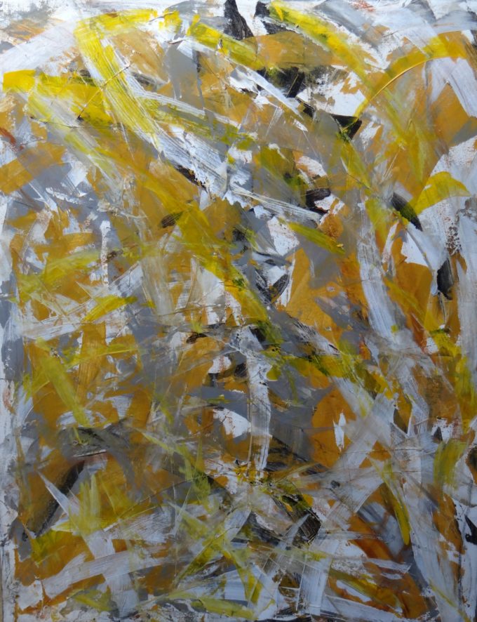 Marc del Moynes, acrylic painting on canvas, savannah