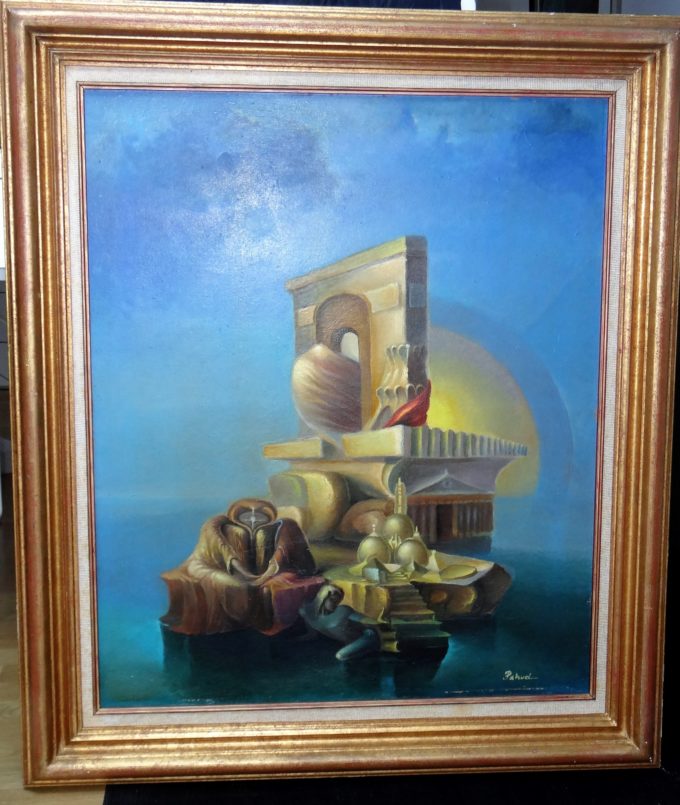 Paul Pahud, French surrealist painter,