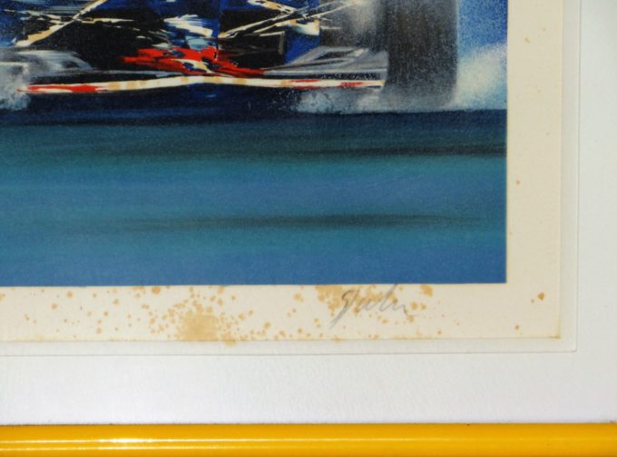 Victor Spahn, Formula 1, original lithograph signed and numbered - Image 3
