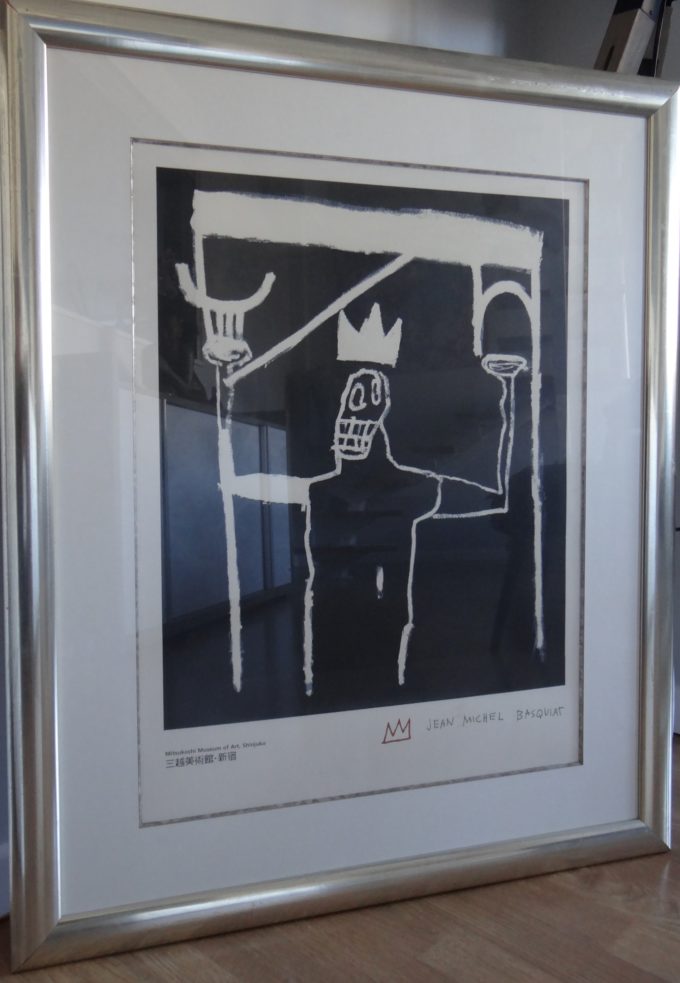 Basquiat, Lithographic poster published by the Enrico Navarra gallery, The King