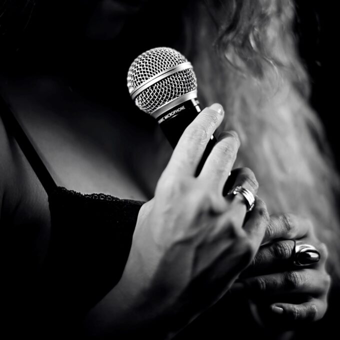 HD Fine Art Photography by Jean-Luc Herbert, The Microphone, Music and Lyrics, weight of words, shock of photos, Power of Media, The Message