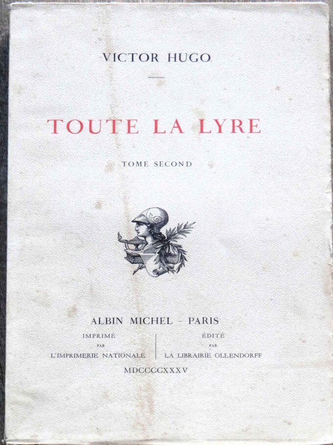 Victor Hugo, toute la lyre, poésie, tome second (book)