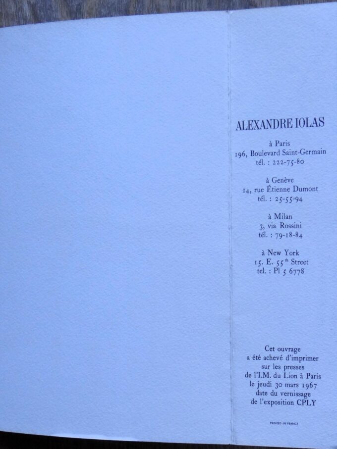 William Copley, Ballad's, CPLY, leporello, Alexandre Iolas (book) - Image 3