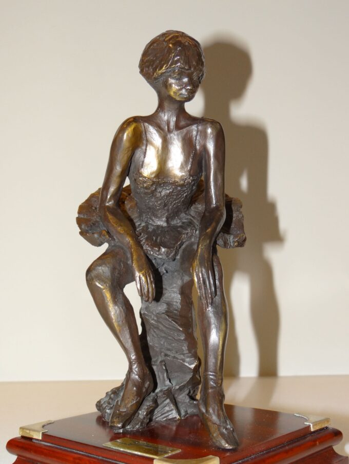 The ballerina, bronze sculpture signed by Diego Masana i Majó, Dídac, Spanish sculptor, notable figure of modernism, - Image 3