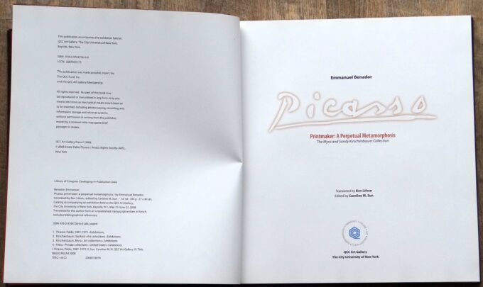 Picasso,  printmaker, A perpetual metamorphosis (book) - Image 4