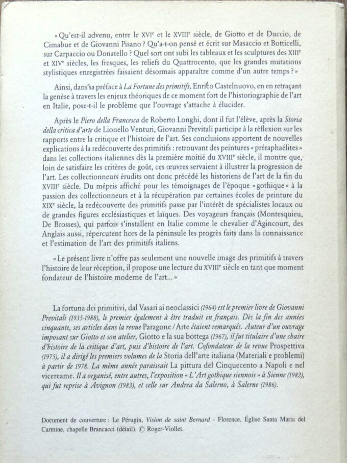 La fortune des primitifs, de Vasari aux néo-classiques (book) - Image 3