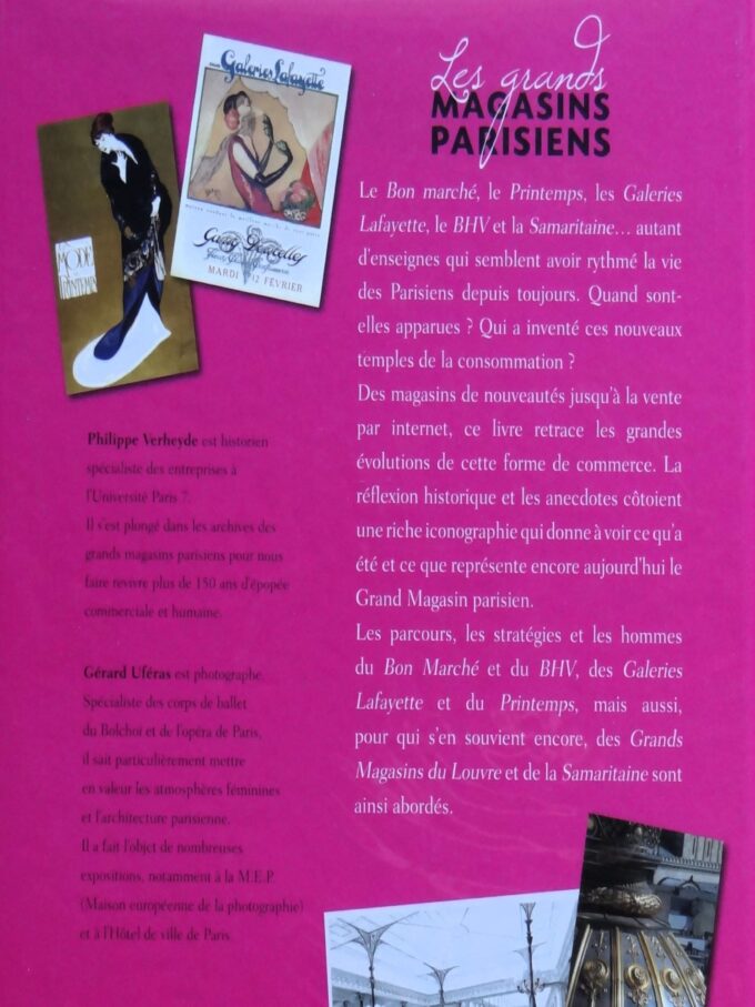 Les grands magasins parisiens, 150 ans de prestige et de mode et commerce, relié,  Philippe Verheyde (livre) – Image 8