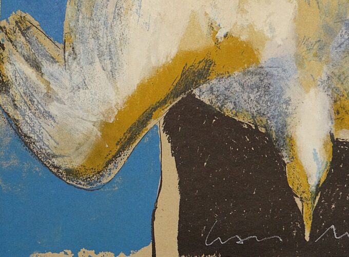 Graça Morais, original signed lithograph, The Captured Bird, Portuguese neo-expressionist artist, contemporary painter, - Image 5