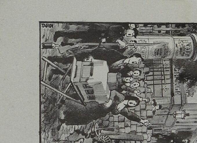Jacques Tardi, original screen print, The Paris Commune, the barricades, insurgents, revolution, the cobblestones of Paris, social protest, - Image 3