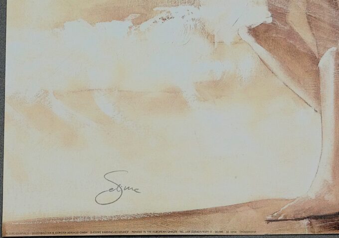 Original poster by Selime, thoughtful young woman walking on a beach, THE woman of your life, - Image 5