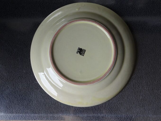 Large ceramic dish, bottle green face, Italian pottery, Nicola Fasano - Image 5