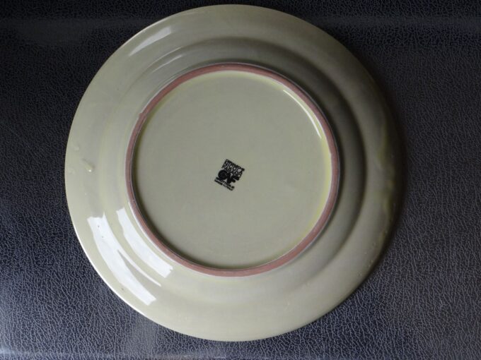 Large ceramic dish, bottle green face, Italian pottery, Nicola Fasano - Image 6