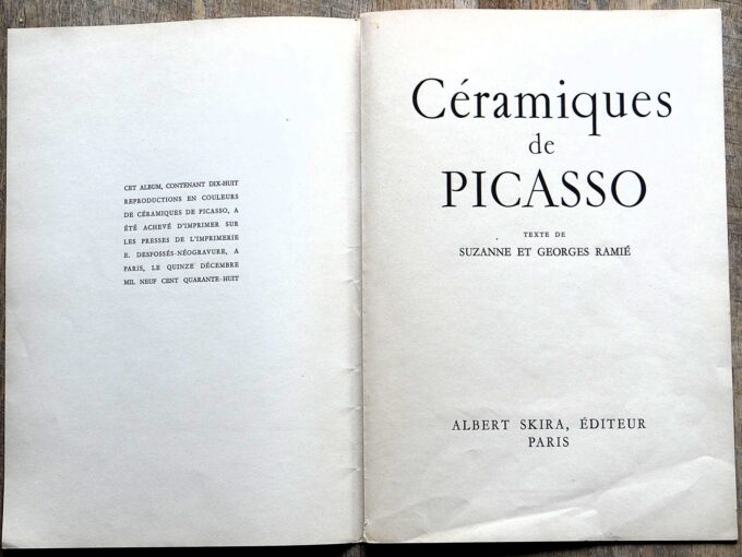 Céramiques de Picasso, Albert Skira, 1948 (book) - Image 4