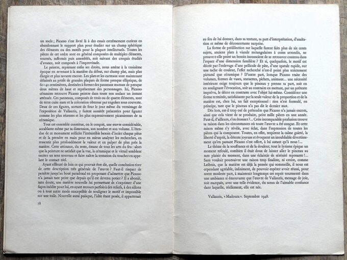 Céramiques de Picasso, Albert Skira, 1948 (book) - Image 7