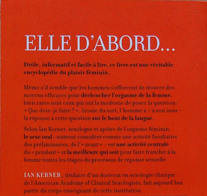 Elle d'abord, Petit guide à l'intention des hommes (livre) – Image 2