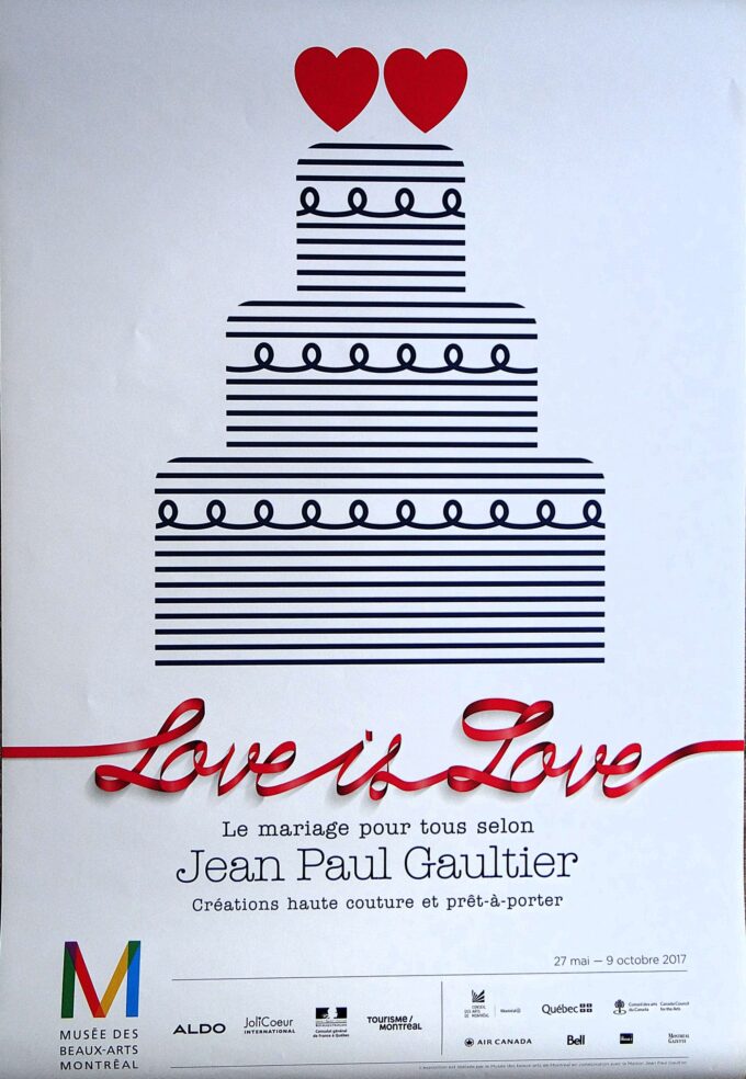 Jean Paul Gaultier, Vintage Poster, Montreal 2017 Exhibition, The Wedding Cake,