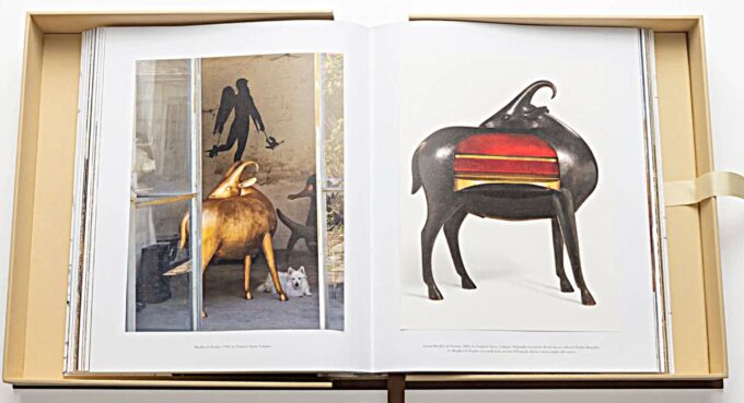 photos of 2 pieces of furniture by the Lalannes