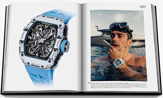 Rafael Nadal, Self winding with butterfly rotor, waterproof swimmers' watch