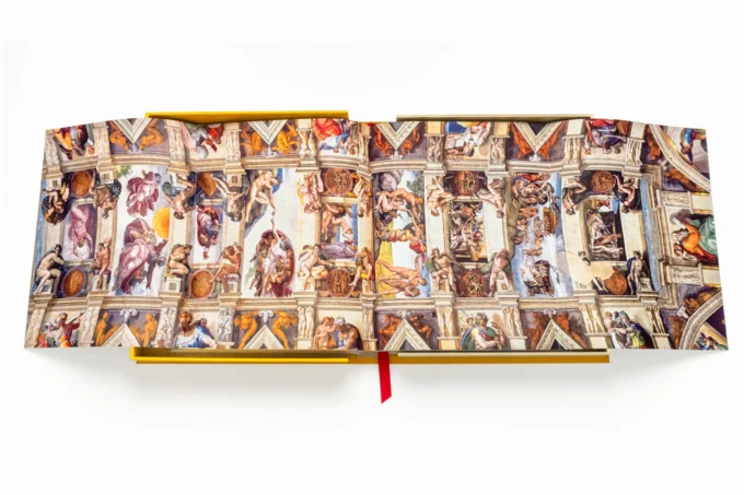 panorama of paintings in Vatican